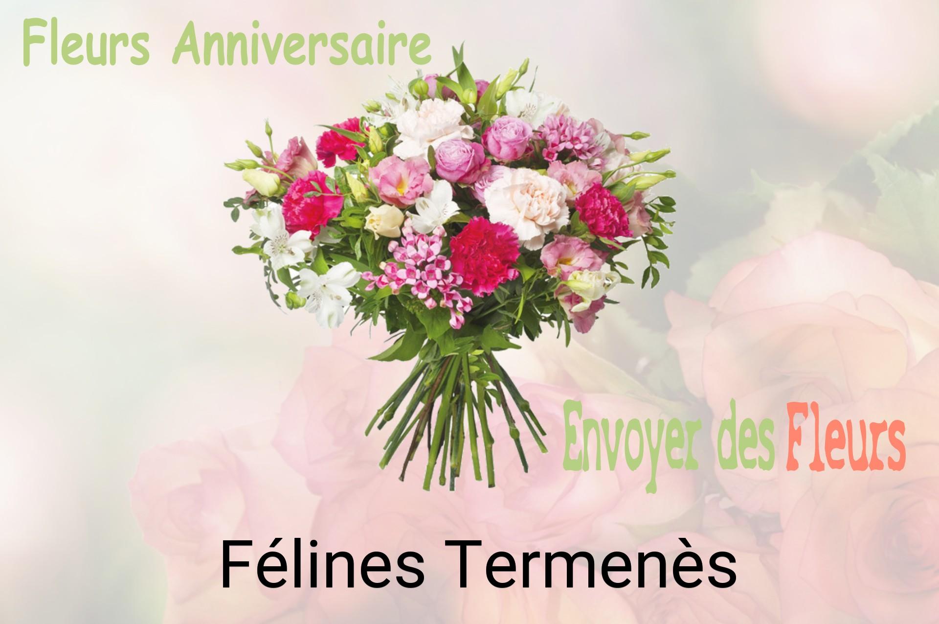 Bouquet de fleurs d’anniversaire livré à Félines-Termenès